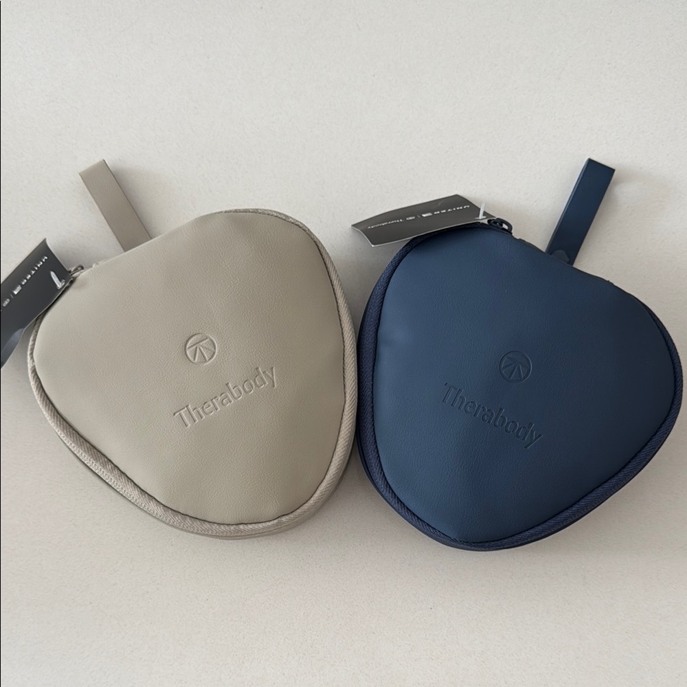Therabody Travel Bags Gray and Blue Minimalist Design